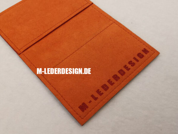 Alcantara, Brabus 800, orange, fahrzeugscheintasche, leder