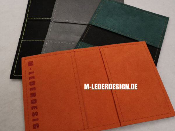 Alcantara, Brabus 800, orange, fahrzeugscheintasche, leder