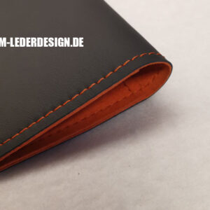 Alcantara, Brabus 800, orange, fahrzeugscheintasche, leder