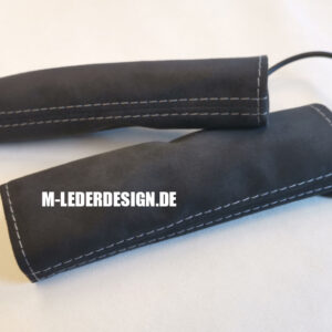 gurtschlossbezug, leder, alcantara