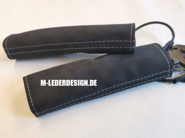 gurtschlossbezug, leder, alcantara