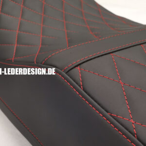 motorradsitzbank, leder, alcantara, raute, steppung