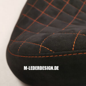 motorradsitzbank, leder, alcantara, raute, steppung